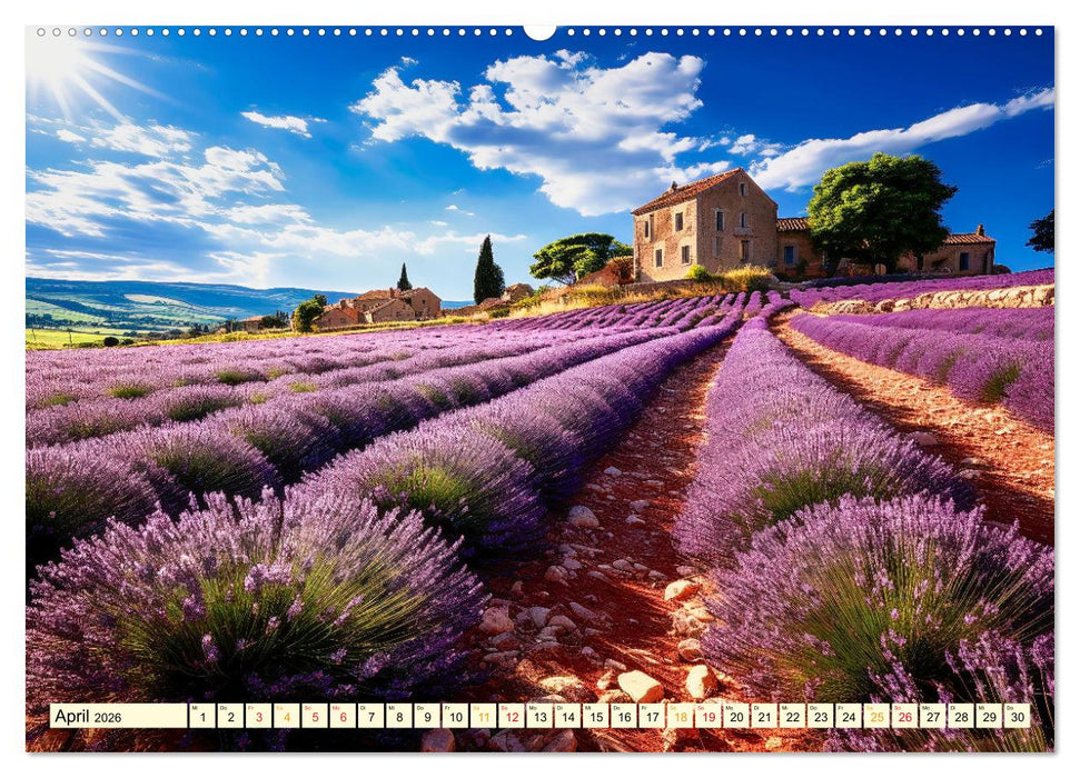 Provence Urlaubsträume (CALVENDO Wandkalender 2026)