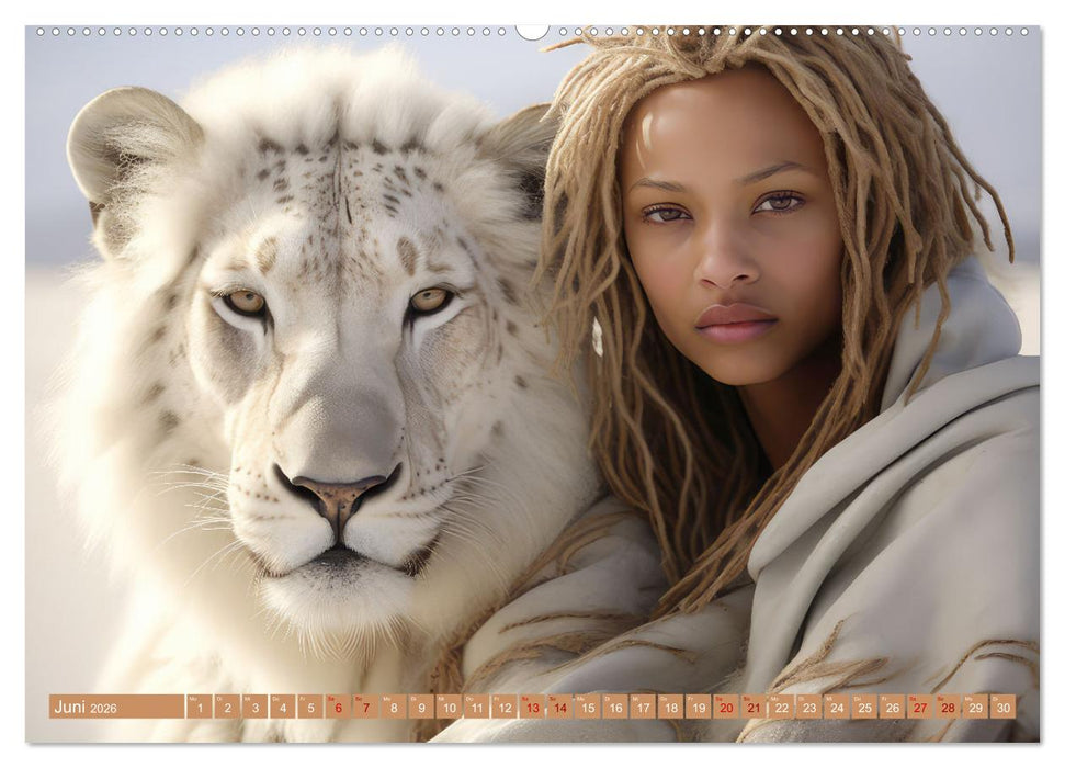 Mensch und Tier – Wüstenfantasien (CALVENDO Wandkalender 2026)