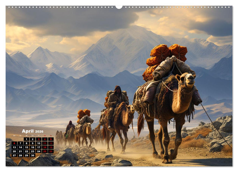 Historische Seidenstraße (CALVENDO Premium Wandkalender 2026)
