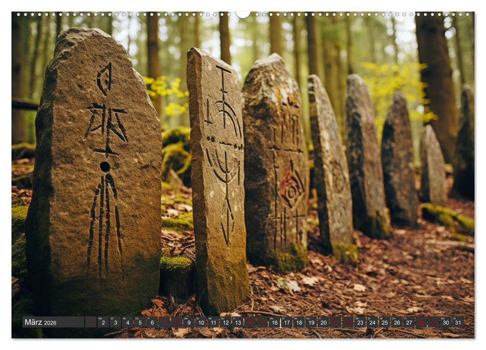 Rätselhaftes aus der Archäologie (CALVENDO Premium Wandkalender 2026)