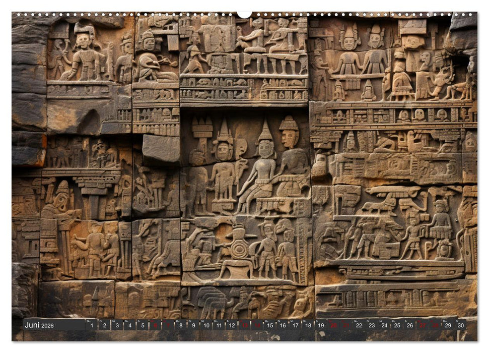 Rätselhaftes aus der Archäologie (CALVENDO Premium Wandkalender 2026)