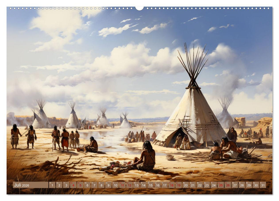 Indianische Impressionen (CALVENDO Premium Wandkalender 2026)