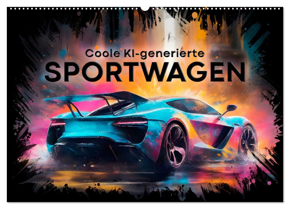 Coole KI-generierte SPORTWAGEN (CALVENDO Wandkalender 2026)