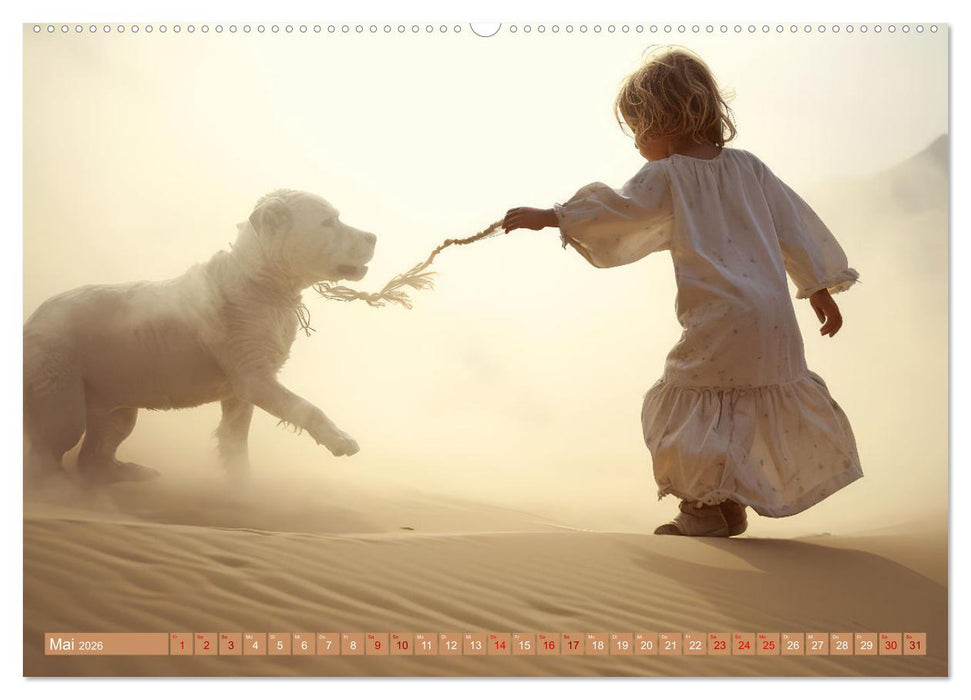 Mensch und Tier – Wüstenfantasien (CALVENDO Premium Wandkalender 2026)
