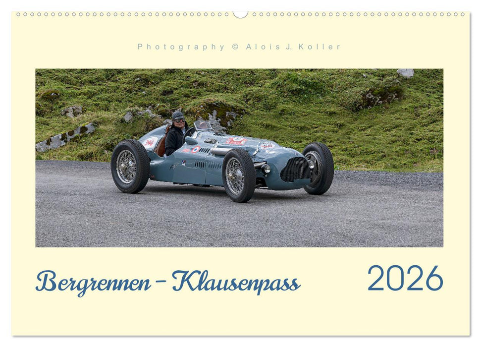 Bergrennen – Klausenpass (CALVENDO Wandkalender 2026)