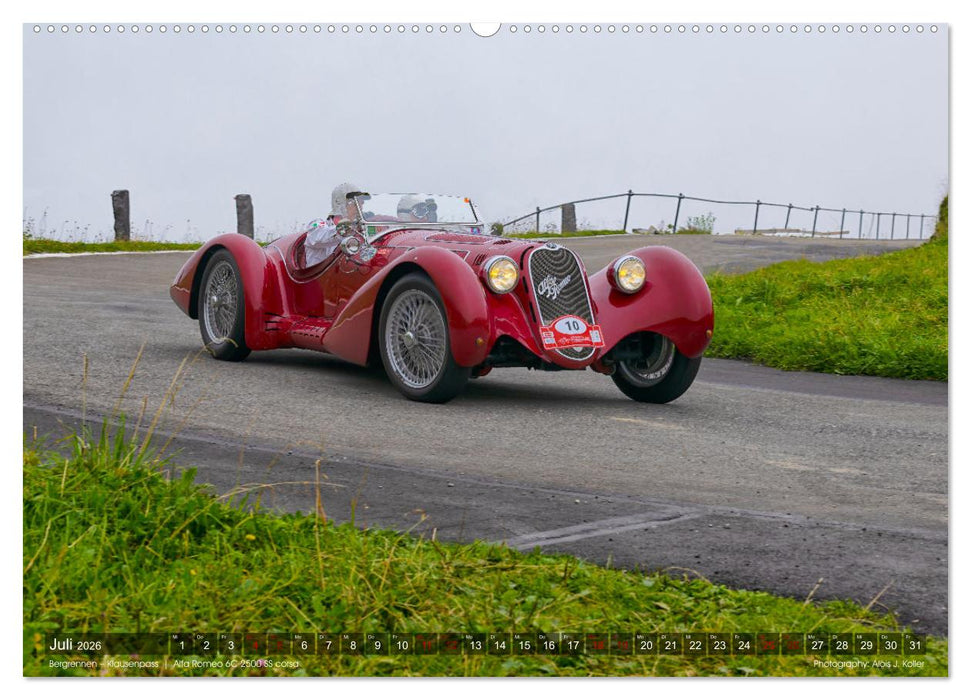 Bergrennen – Klausenpass (CALVENDO Premium Wandkalender 2026)