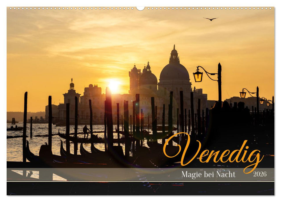 Venedig - Magie bei Nacht (CALVENDO Wandkalender 2026)