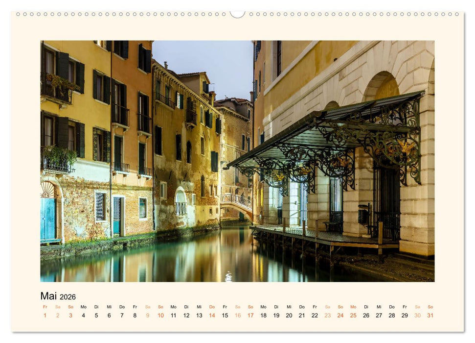 Venedig - Magie bei Nacht (CALVENDO Wandkalender 2026)