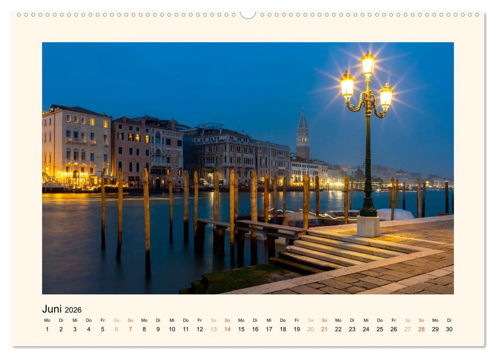 Venedig - Magie bei Nacht (CALVENDO Wandkalender 2026)