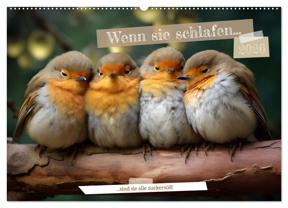 Wenn sie schlafen... (CALVENDO Wandkalender 2026)