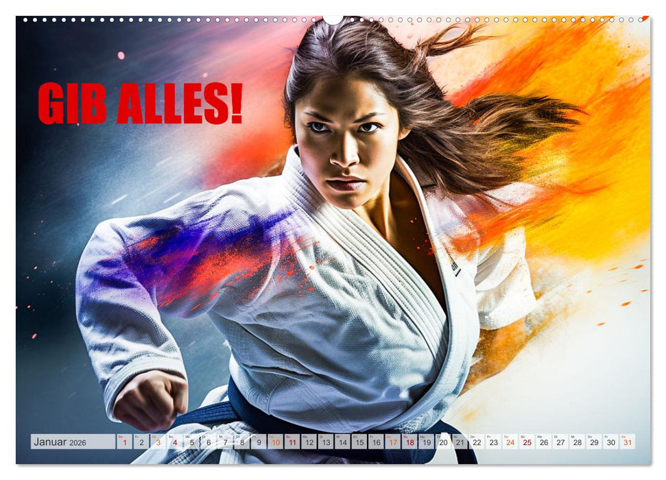 Judo und Motivation (CALVENDO Wandkalender 2026)