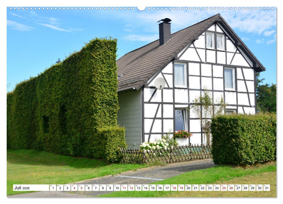 Fachwerkhäuser - Historische Gebäude rund um Simmerath (CALVENDO Premium Wandkalender 2026)