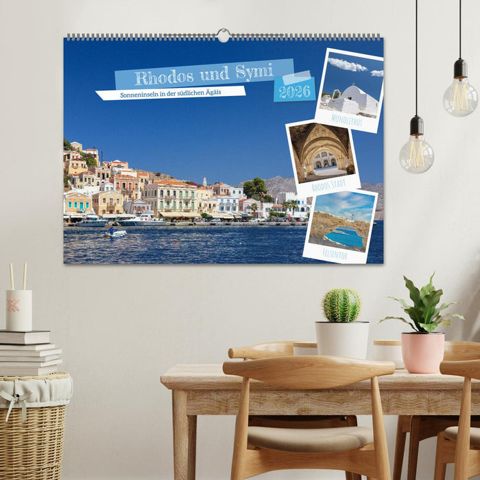 Rhodos und Symi (CALVENDO Wandkalender 2026)