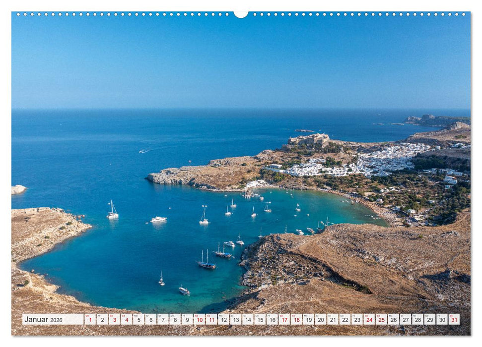 Rhodos und Symi (CALVENDO Wandkalender 2026)