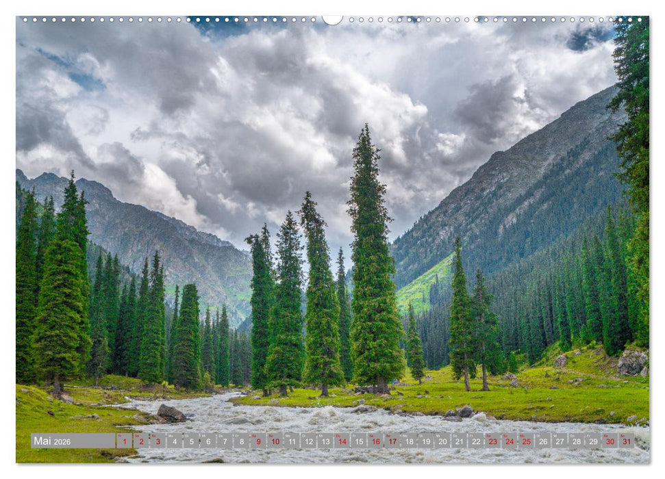 Kirgistan Bergparadies in Zentralasien (CALVENDO Wandkalender 2026)
