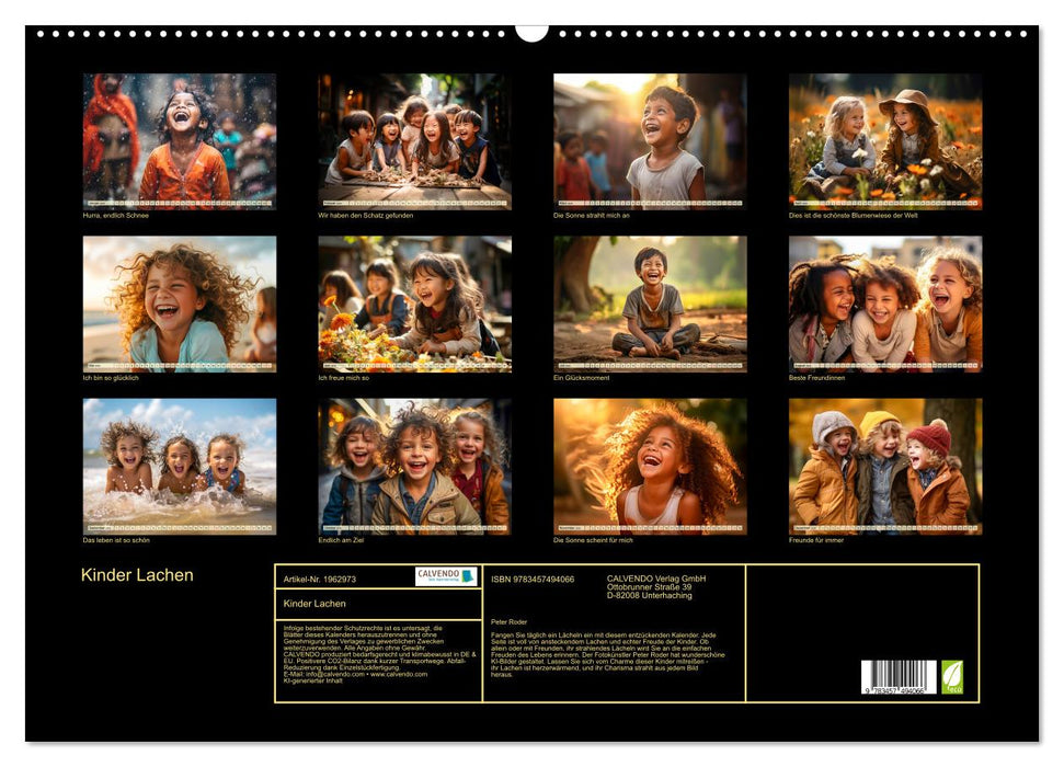 Kinder Lachen (CALVENDO Wandkalender 2026)