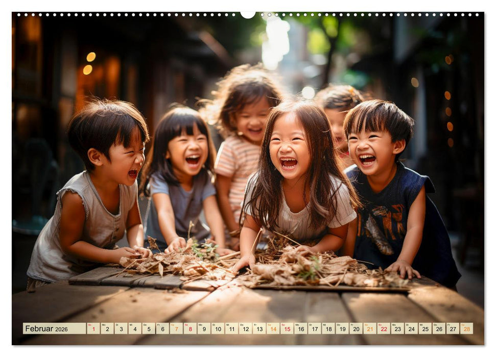 Kinder Lachen (CALVENDO Wandkalender 2026)