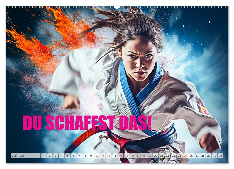Judo und Motivation (CALVENDO Premium Wandkalender 2026)