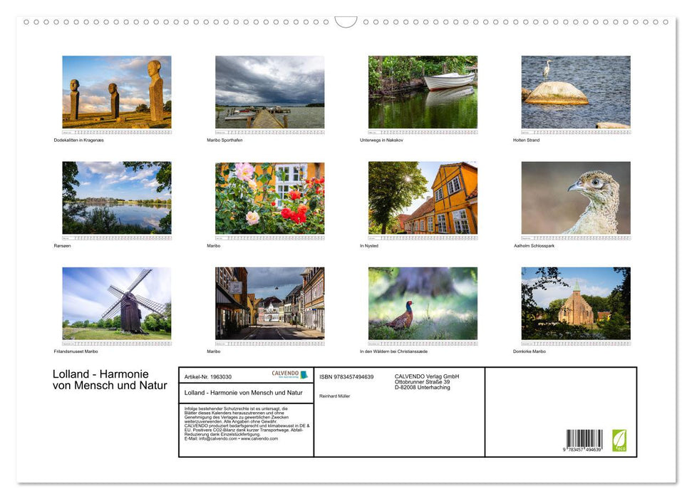 Lolland - Harmonie von Mensch und Natur (CALVENDO Wandkalender 2026)
