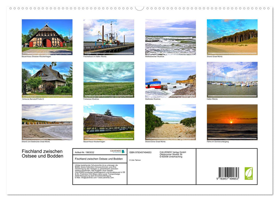 Fischland zwischen Ostsee und Bodden (CALVENDO Premium Wandkalender 2026)