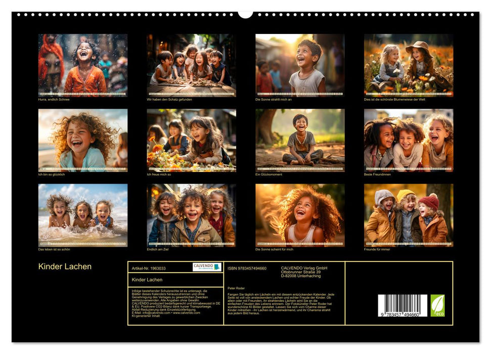 Kinder Lachen (CALVENDO Premium Wandkalender 2026)