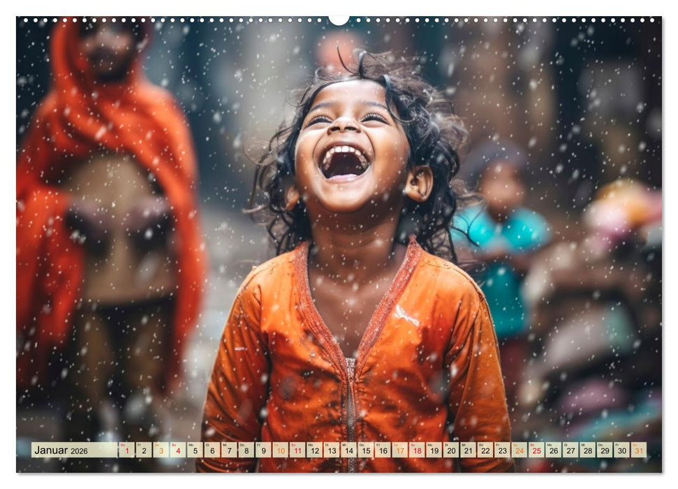 Kinder Lachen (CALVENDO Premium Wandkalender 2026)