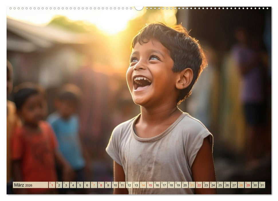 Kinder Lachen (CALVENDO Premium Wandkalender 2026)
