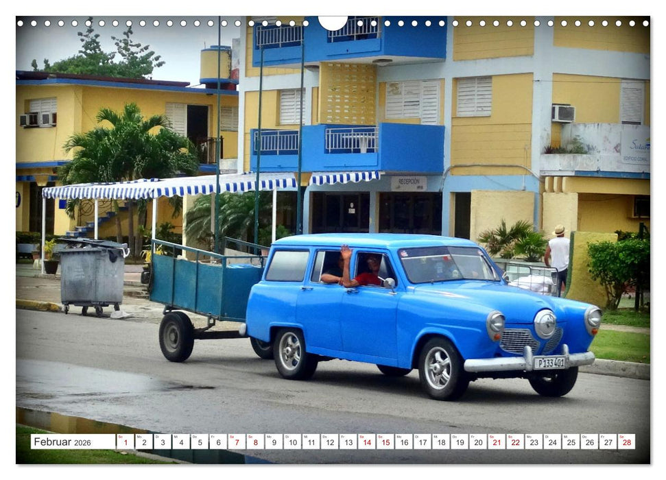 Kult-Kombis in Kuba - Oldtimer-Raritäten der Fünfziger Jahre (CALVENDO Wandkalender 2026)