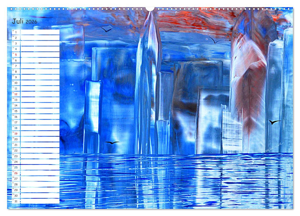 Faszination Malerei - Planer (CALVENDO Premium Wandkalender 2026)