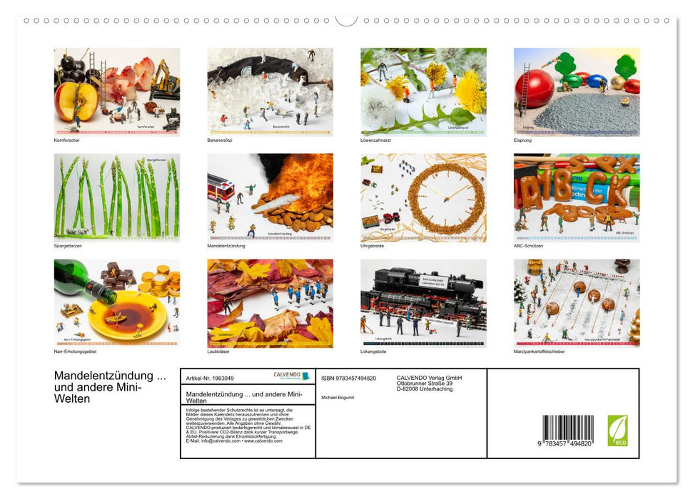 Mandelentzündung ... und andere Mini-Welten (CALVENDO Premium Wandkalender 2026)