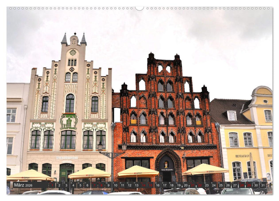 WISMAR die Hanststadt (CALVENDO Premium Wandkalender 2026)