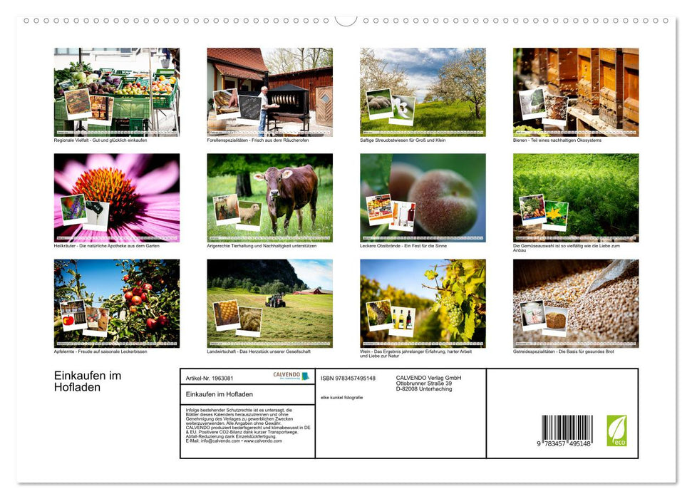 Einkaufen im Hofladen (CALVENDO Premium Wandkalender 2026)