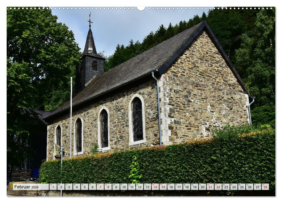 Kirchen und Kapellen rund um Simmerath (CALVENDO Premium Wandkalender 2026)
