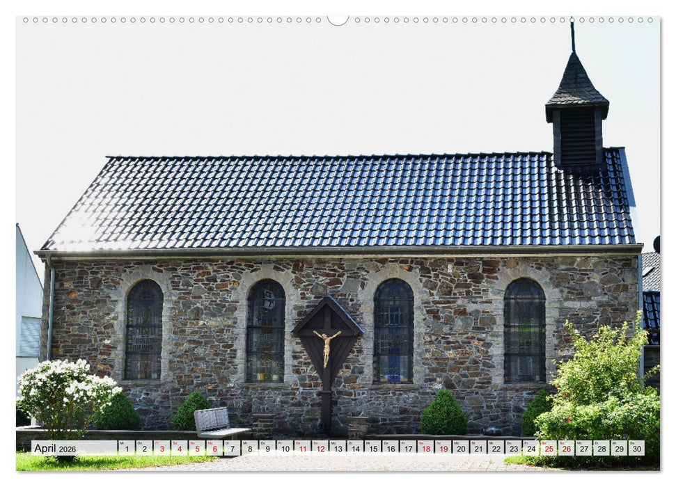 Kirchen und Kapellen rund um Simmerath (CALVENDO Premium Wandkalender 2026)