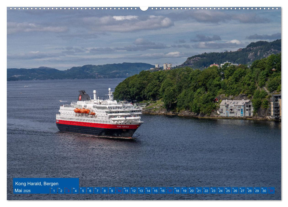 Kreuzfahrtschiffe unterwegs (CALVENDO Wandkalender 2026)