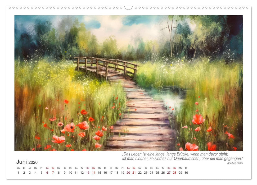 Brückenromantik (CALVENDO Premium Wandkalender 2026)