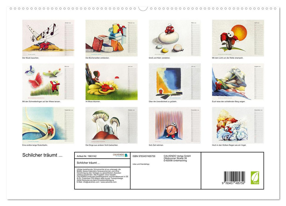 Schilcher träumt ... (CALVENDO Premium Wandkalender 2026)