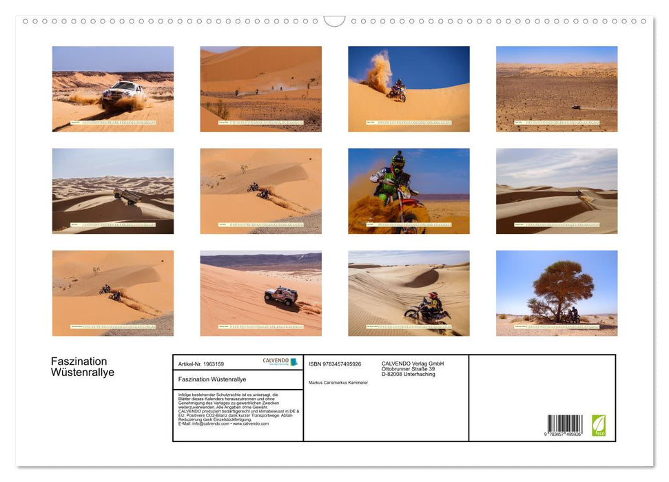 Faszination Wüstenrallye (CALVENDO Wandkalender 2026)