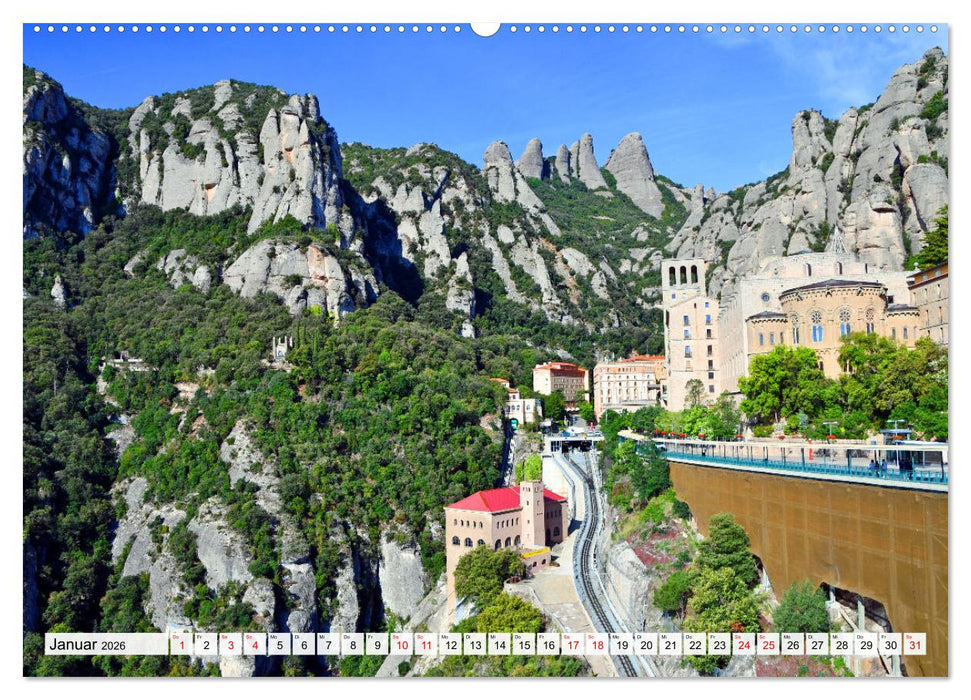 MONTSERRAT in Katalonien (CALVENDO Premium Wandkalender 2026)