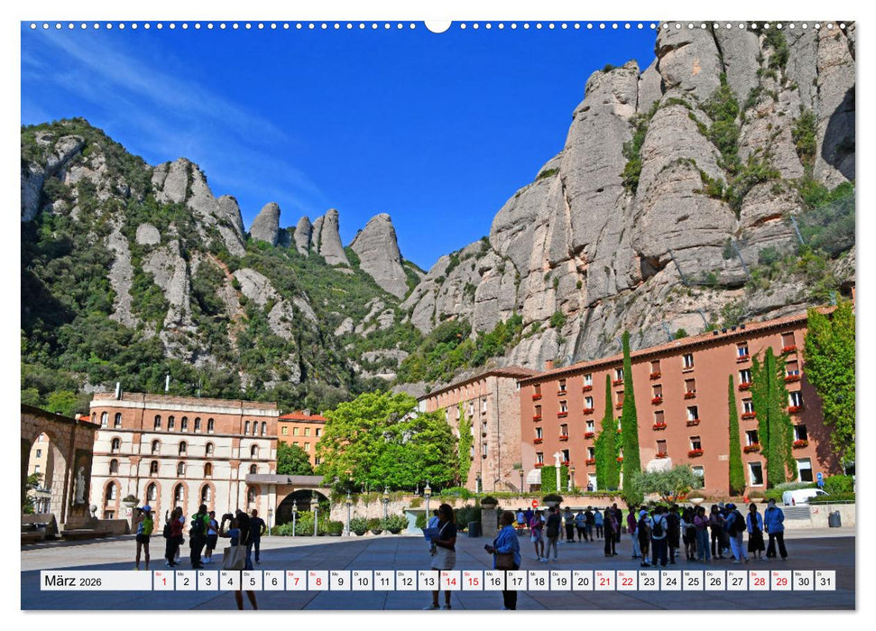 MONTSERRAT in Katalonien (CALVENDO Premium Wandkalender 2026)