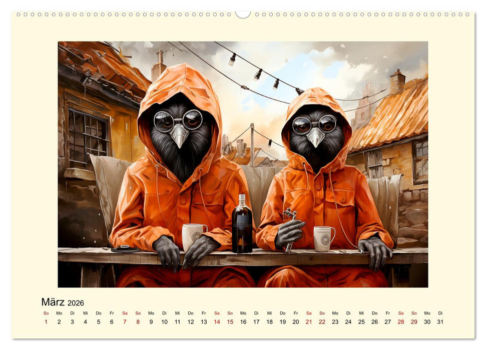 Verrückte Hühner (CALVENDO Wandkalender 2026)