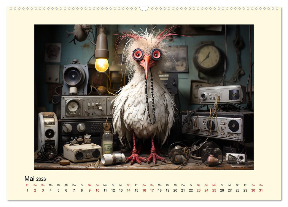 Verrückte Hühner (CALVENDO Wandkalender 2026)