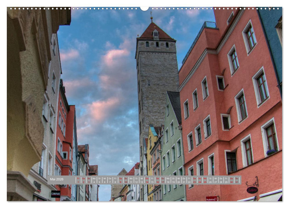 Regensburg Mittelalterliche Stadt mit Flair an der Donau (CALVENDO Wandkalender 2026)