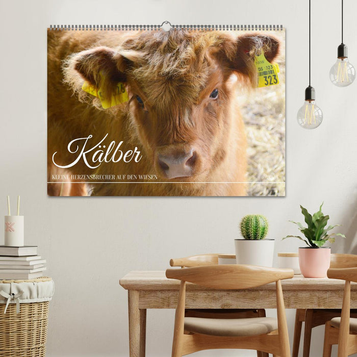 Kälber - Kleine Herzensbrecher auf den Wiesen (CALVENDO Wandkalender 2026)