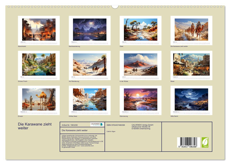 Die Karawane zieht weiter (CALVENDO Premium Wandkalender 2026)