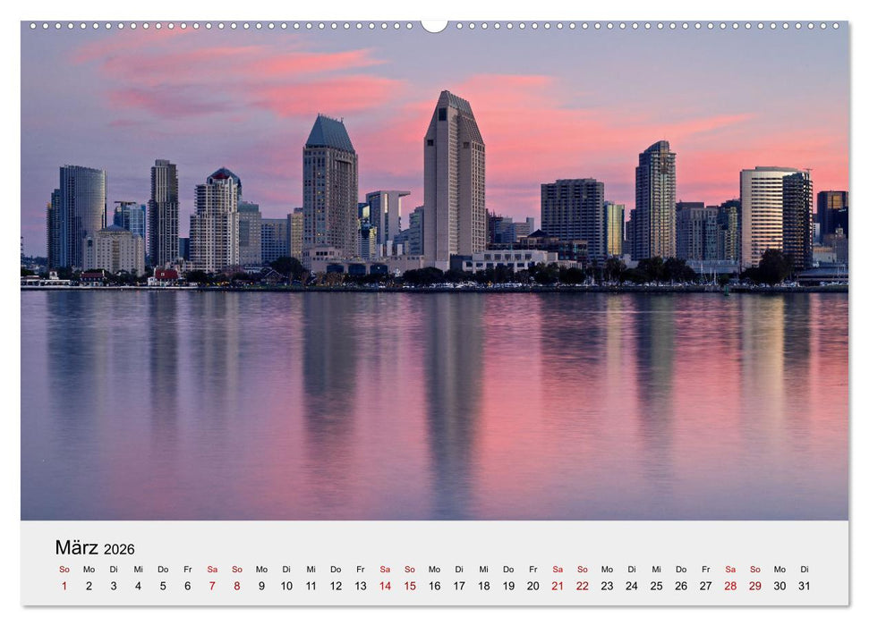 Kalifornien - Küsten und Wüsten, Städte und Berge (CALVENDO Wandkalender 2026)