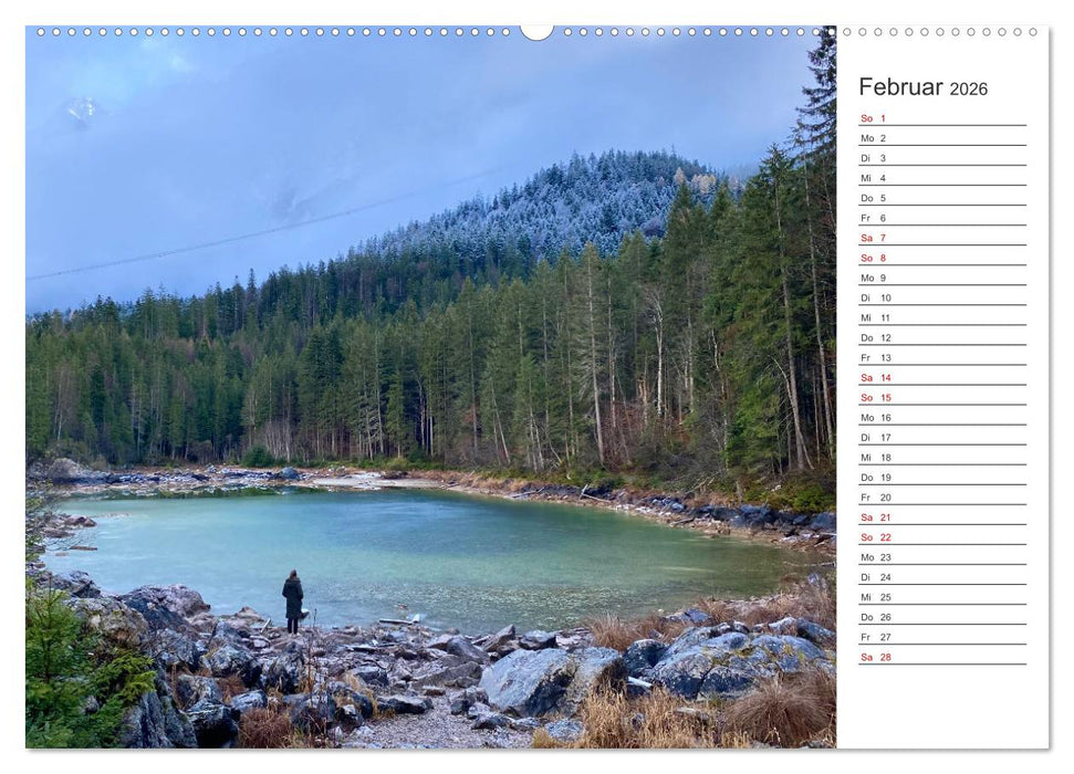 Alpenauszeit - Bergpause fürs Herz (CALVENDO Premium Wandkalender 2026)