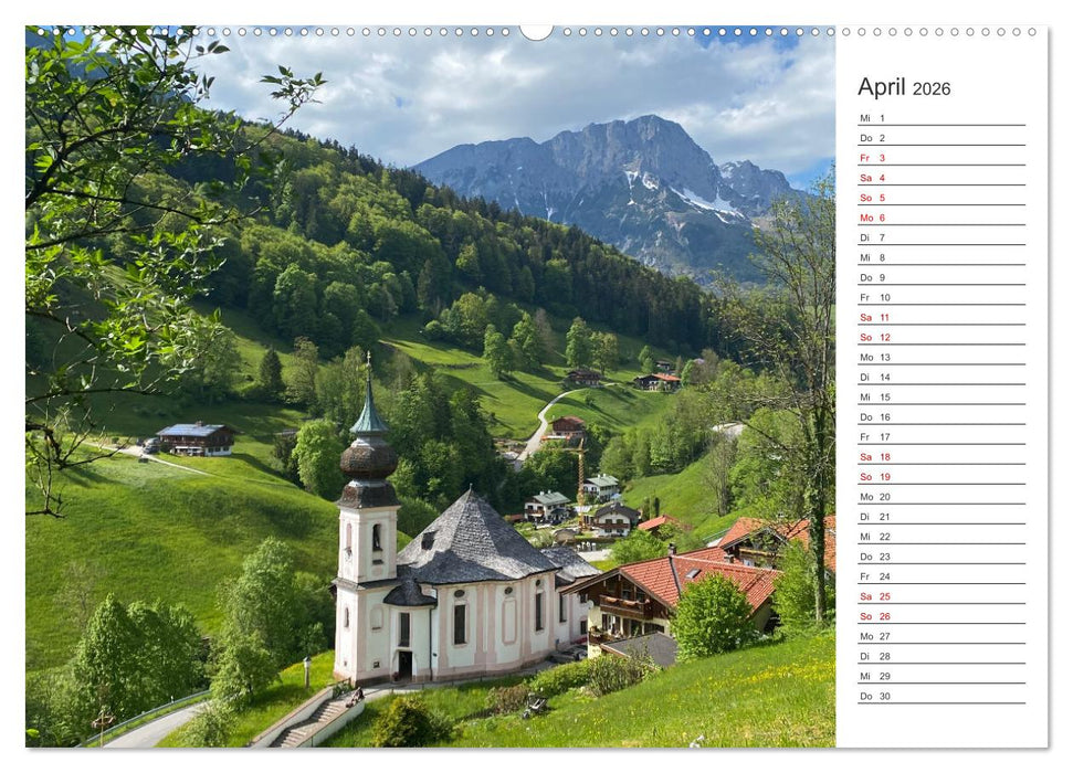 Alpenauszeit - Bergpause fürs Herz (CALVENDO Premium Wandkalender 2026)