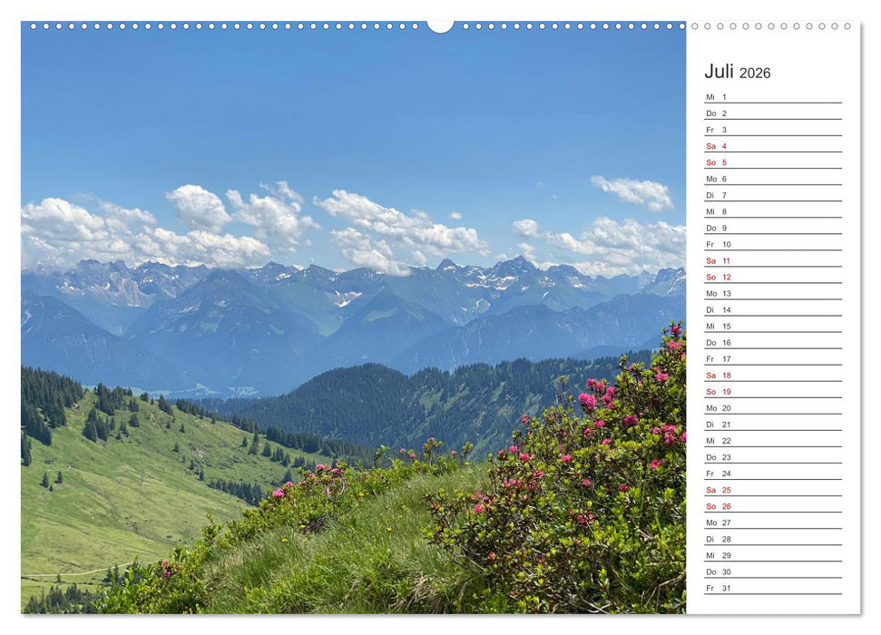 Alpenauszeit - Bergpause fürs Herz (CALVENDO Premium Wandkalender 2026)