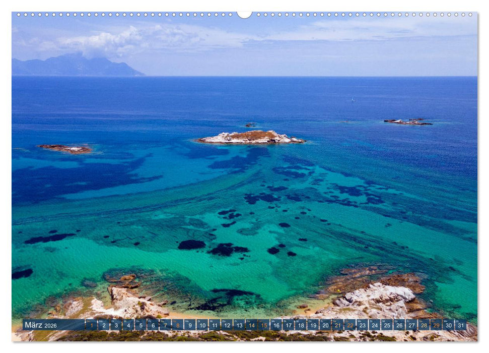 Traumstrände Griechenlands (CALVENDO Premium Wandkalender 2026)